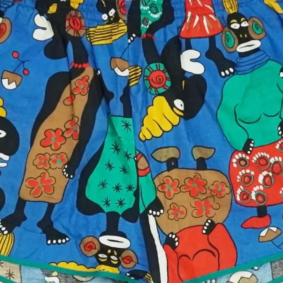Vintage Funky Blue Shorts ( XS )