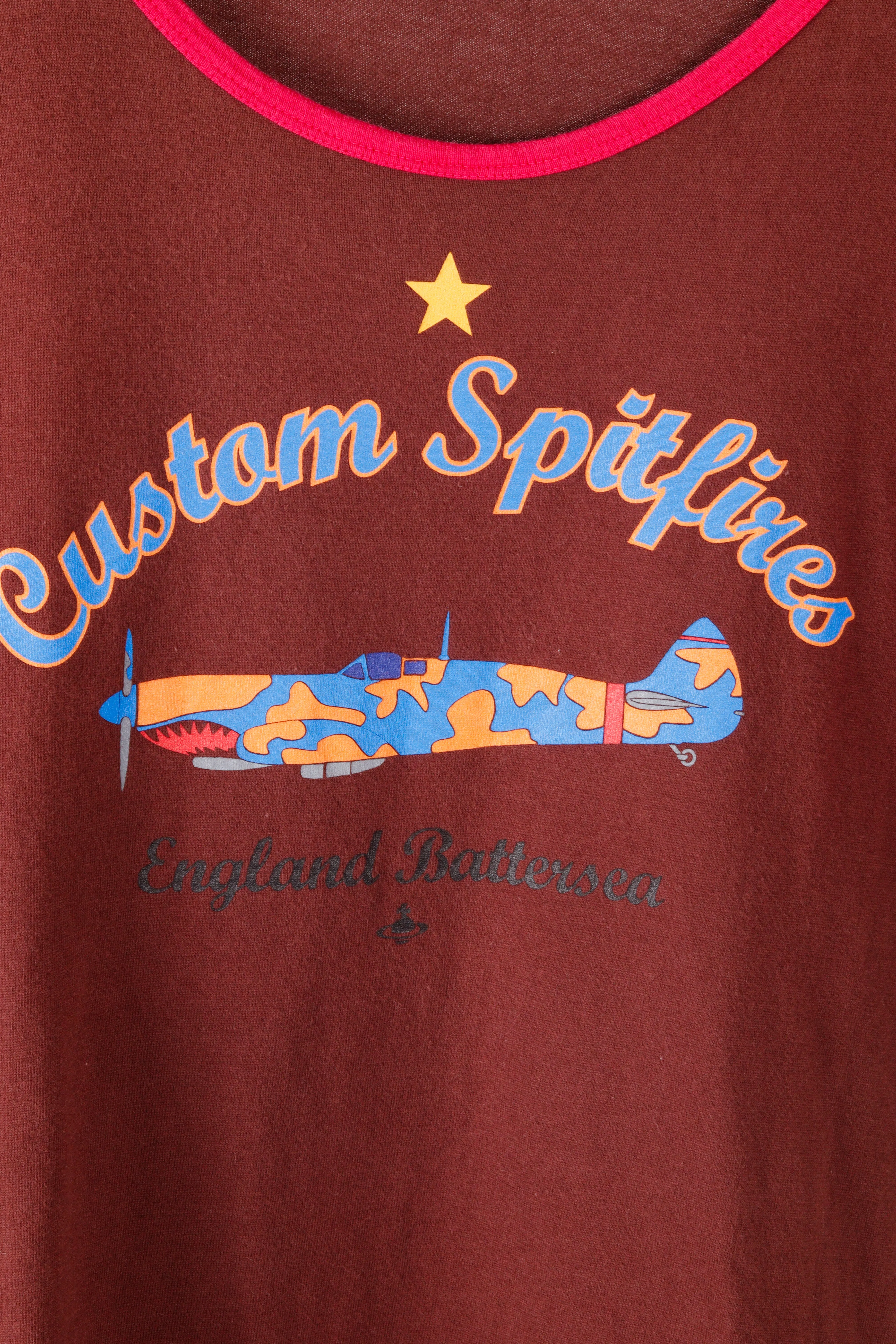 Vivienne Westwood MAN AW01 'Custom Spitfires' Raglan Top T-Shirt (2001)