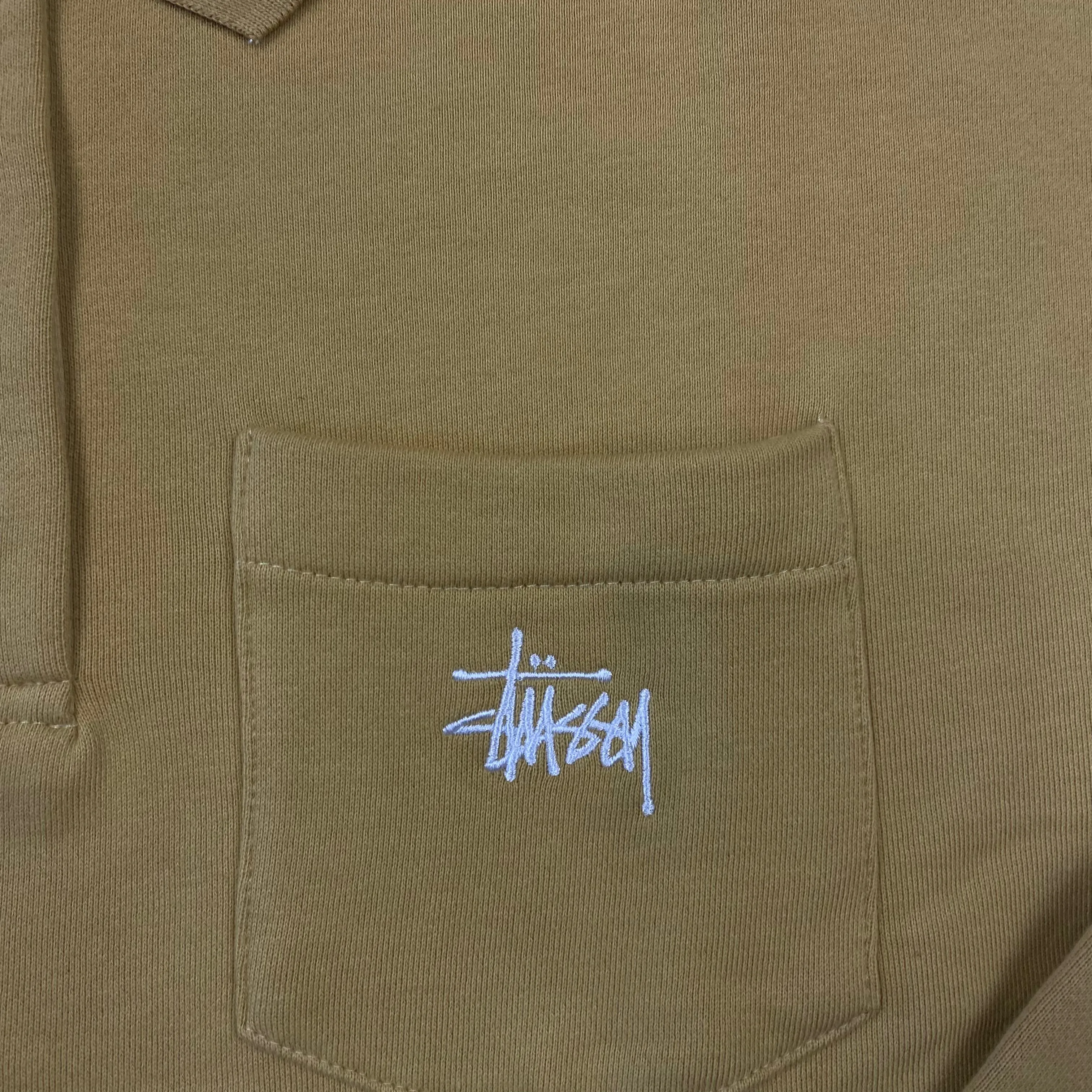 Yellow Stussy Polo Sweatshirt(XS)