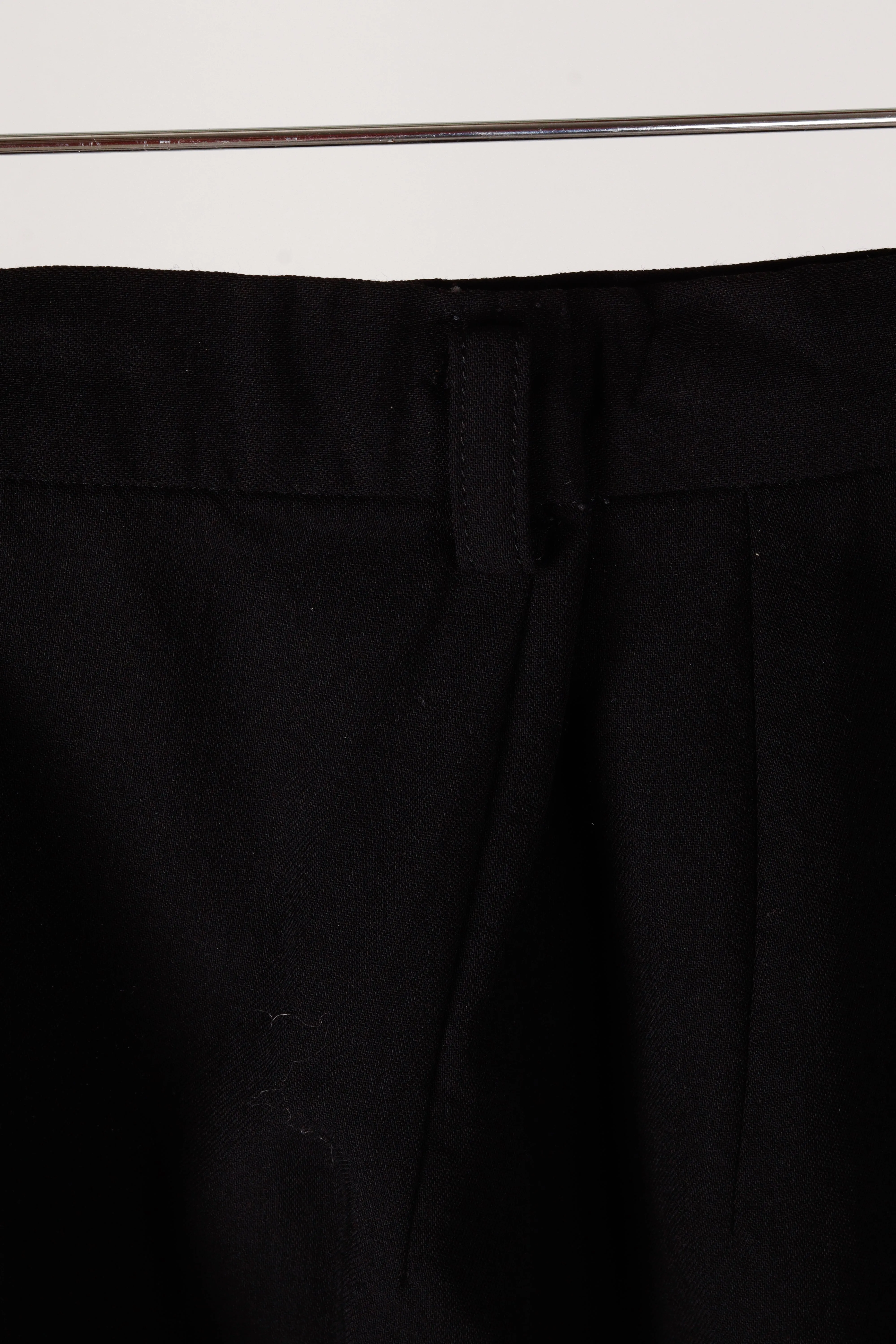 Yohji Yamamoto Noir SS00 'Lanie Wool Pencil' Skirt Black (2000)